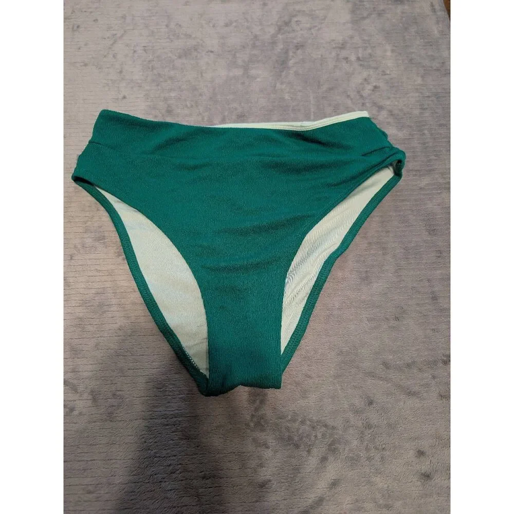 NWT Cupshe Green Cheeky bikini swimsuit bottoms size M